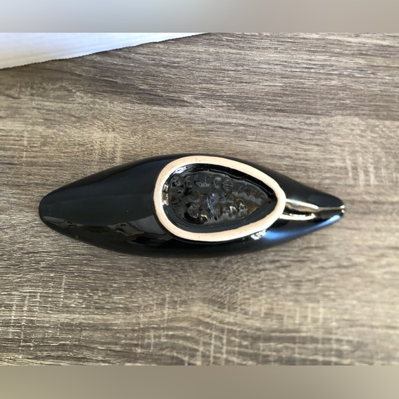 Vtg Beauceware Pottery MCM Black Ceramic Planter - Picture 6 of 14